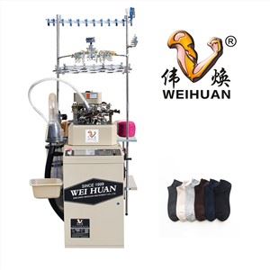 Weihuan (WH) Computeried Single silinder biasa dua warna anjal stokin mengait Mesin kapal stokin (sarung kaki 3D bot) BA-6f-R